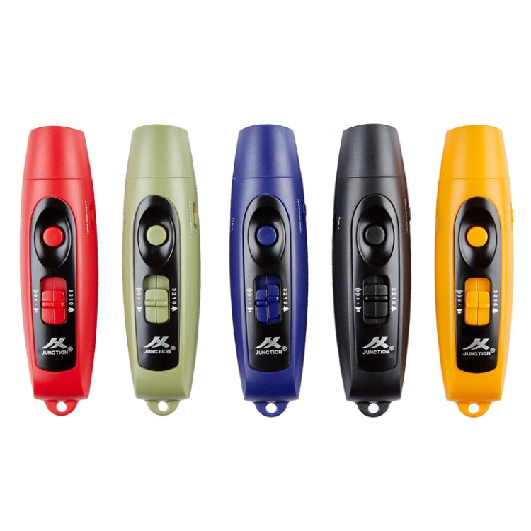 JUNCTION USB Charging High Decibel Traffic Command Outdoor Training Whistle with Lighting Function, (Black), (Green), (Red), (Blue), (Yellow)