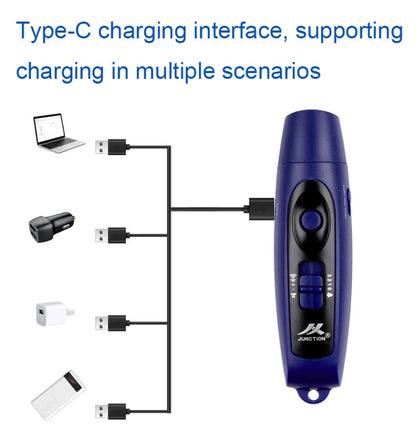 JUNCTION USB Charging High Decibel Traffic Command Outdoor Training Whistle with Lighting Function, (Black), (Green), (Red), (Blue), (Yellow)
