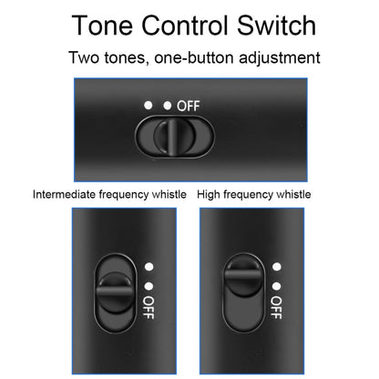 H11 Rechargeable Traffic Command Training Electronic Whistle with Lighting Function, CN Plug, H11 (Black)