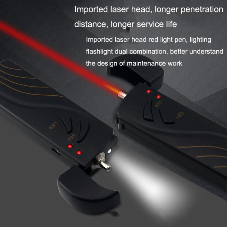 TL-B3-L15 10KM-15KM Mini Rechargeable Fiber Optical Red Light Sources Test Pen Clamshell Light Pen, 10KM-15KM