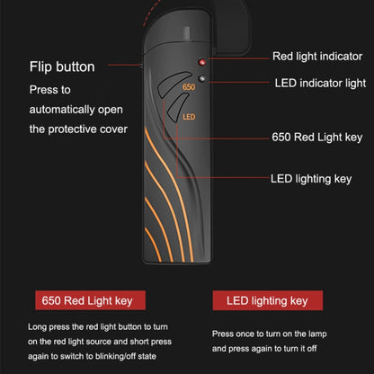 TL-B3-L15 10KM-15KM Mini Rechargeable Fiber Optical Red Light Sources Test Pen Clamshell Light Pen, 10KM-15KM