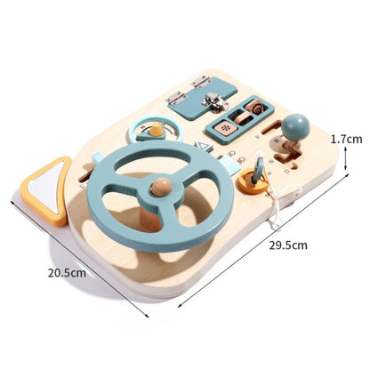 Montessori Education Steering Wheel Simulation Busy Board Children Puzzle Toys, Steering Wheel