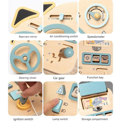 Montessori Education Steering Wheel Simulation Busy Board Children Puzzle Toys, Steering Wheel