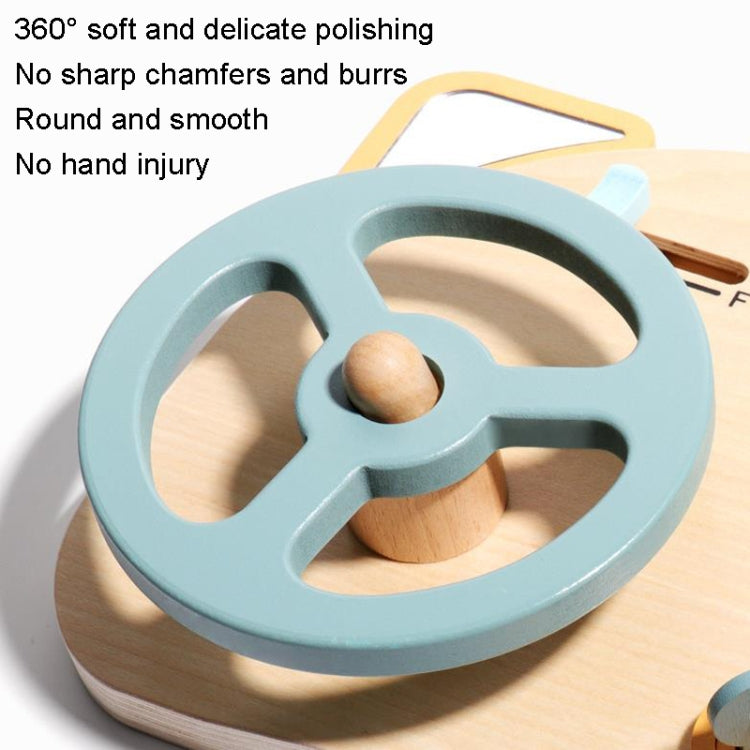 Montessori Education Steering Wheel Simulation Busy Board Children Puzzle Toys, Steering Wheel