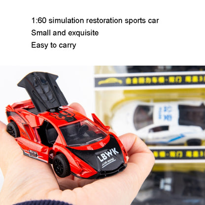 4pcs/set 1:60 Alloy Car Toy 3 Open Doors Back Force Sports Car Model, 320-1, 320-3
