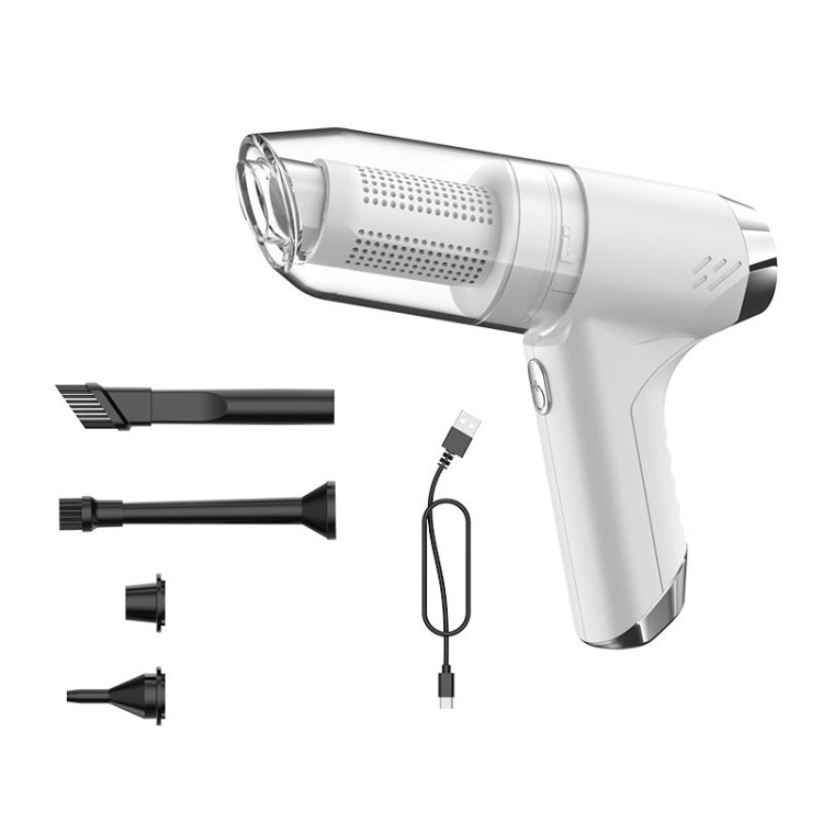 SUITU ST-6671 Wireless Car Vacuum Cleaner Small Handheld Blowing and Suction Dual Use, Style:, Basic Model Black, Basic Model White, Basic Model Black+Floor Brush, Basic Model White+Floor Brush, Brushless Silver Gray, Brushless Dark Green