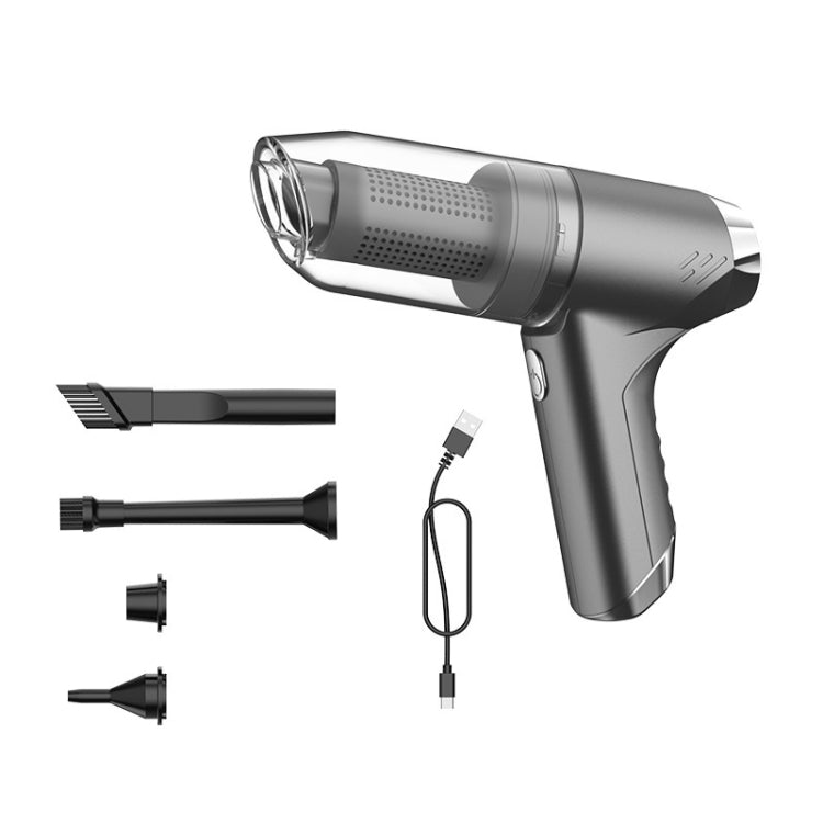 SUITU ST-6671 Wireless Car Vacuum Cleaner Small Handheld Blowing and Suction Dual Use, Style:, Basic Model Black, Basic Model White, Basic Model Black+Floor Brush, Basic Model White+Floor Brush, Brushless Silver Gray, Brushless Dark Green