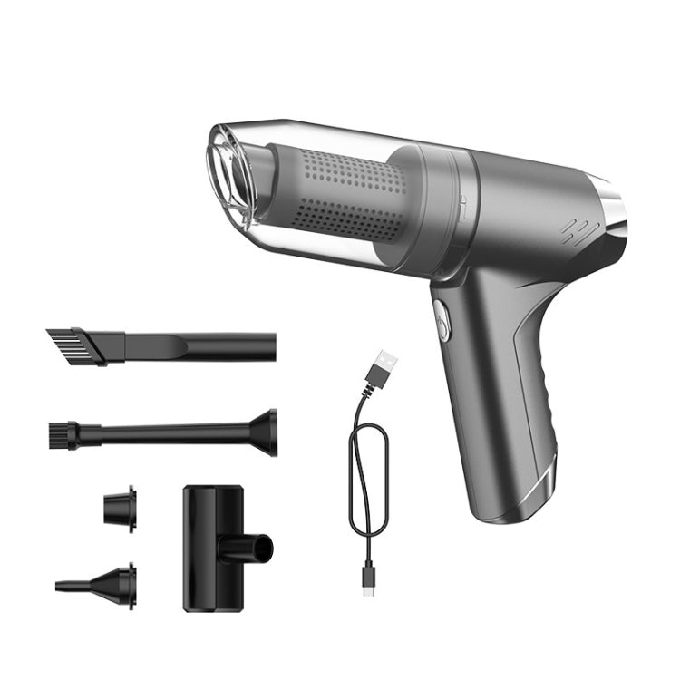 SUITU ST-6671 Wireless Car Vacuum Cleaner Small Handheld Blowing and Suction Dual Use, Style:, Basic Model Black, Basic Model White, Basic Model Black+Floor Brush, Basic Model White+Floor Brush, Brushless Silver Gray, Brushless Dark Green