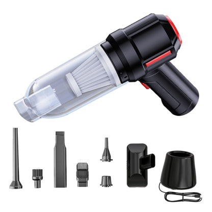 SUITU  ST-6629 3 In 1 5500pa Car Wireless Vacuum Cleaner Blowing Suction And Pumping 3 Modes, White -USB Cable, Black -USB Cable, White -Seat Charge, Black -Seat Charge