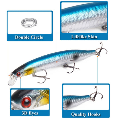 XY-256 19.1g/13.5cm Long Casting Sinking Minnow Fake Bait