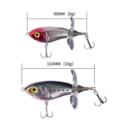 Double Paddle Tractor Surface Tether Roadrunner Fake Lure Long-distance Casting Lure, DF065 9g, DF080 16g
