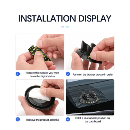R-2017 Car Mobile Phone Holder 360 Degree Rotatable Swan Stand, Without Number Plates, With Number Plate