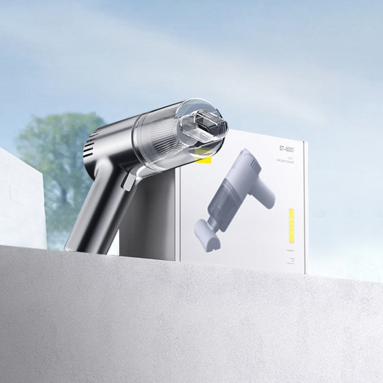 50W Wireless Handheld Large Suction Car Vacuum Cleaner, ST-8001CG  White, ST-8001EG White