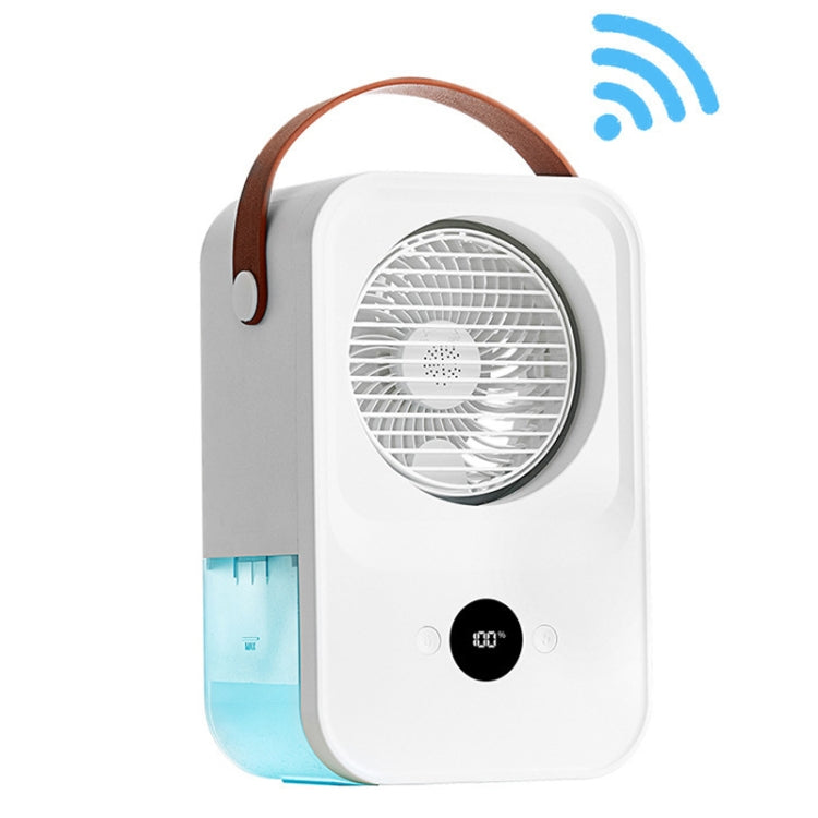 MT-F60 Smart Digital Display USB Charging Air Cooler Desktop Mist Humidification Fan, Standard Version, Remote Control Version, Sound Control Version