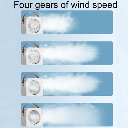 MT-F60 Smart Digital Display USB Charging Air Cooler Desktop Mist Humidification Fan, Standard Version, Remote Control Version, Sound Control Version