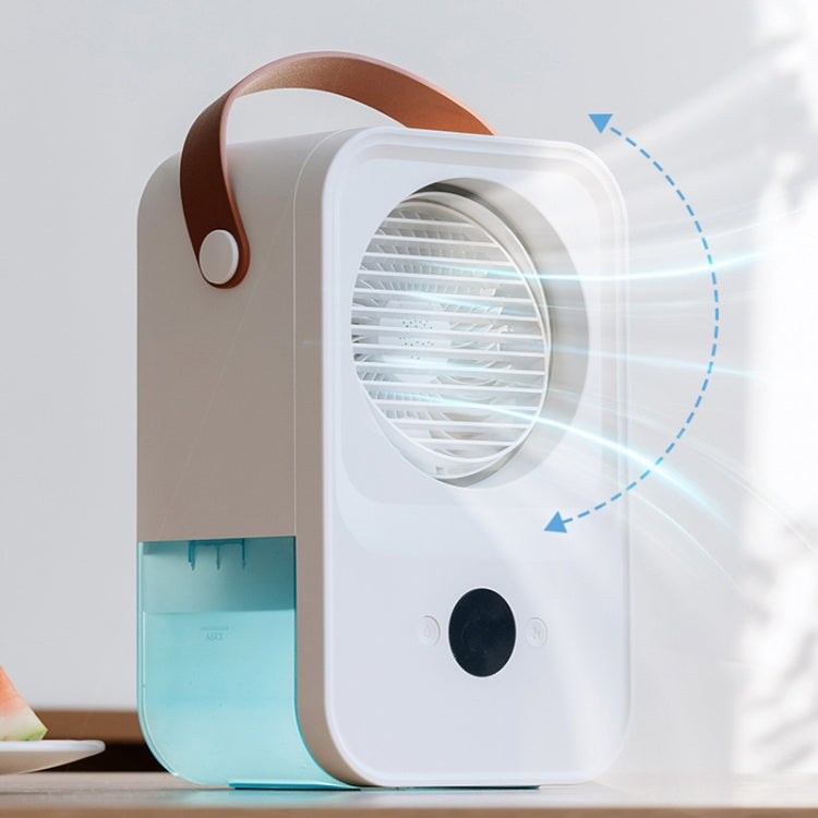 MT-F60 Smart Digital Display USB Charging Air Cooler Desktop Mist Humidification Fan, Standard Version, Remote Control Version, Sound Control Version