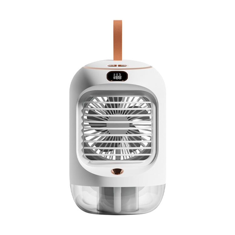 RD22 Rotating Humidification Fan Warm Light Atmosphere Light Automatic Shaking Head with Digital Display Air Cooler