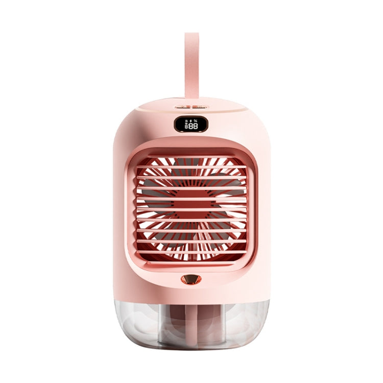 RD22 Rotating Humidification Fan Warm Light Atmosphere Light Automatic Shaking Head with Digital Display Air Cooler