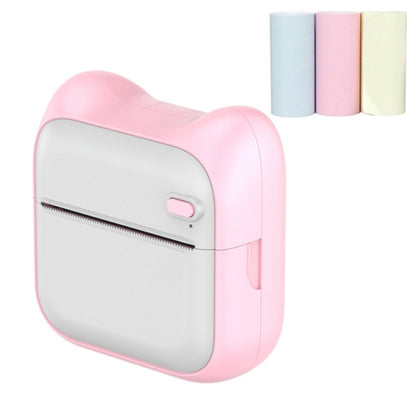 A31 Bluetooth Handheld Portable Self-adhesive Thermal Printer, Pink, Blue, Pink+5 Rolls Printer Paper, Blue+5 Rolls Printer Paper, Pink+3 Rolls Colored Paper, Blue+3 Rolls Colored Paper