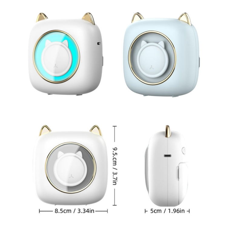 C23 Seven Colors Atmosphere Breathing Light Wireless Thermal Printer, C23 White+5 Rolls Thermal Paper, C23 White+3 Rolls Color Paper, C23 Blue+5 Rolls Thermal Paper, C23 Blue+3 Rolls Color Paper, C23 Blue Standard