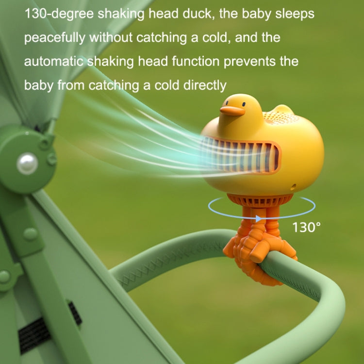 WT-E20 Stroller Fan USB Mute Portable Octopus High Air Volume Mini Fan, Style:, Shake Head Type (White), Shake Head Type (Yellow), Ordinary Type (White), Ordinary Type (Yellow)