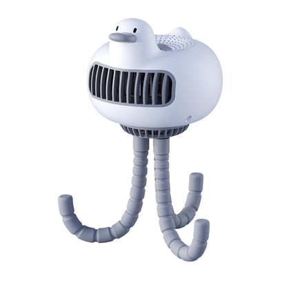 WT-E20 Stroller Fan USB Mute Portable Octopus High Air Volume Mini Fan, Style:, Shake Head Type (White), Shake Head Type (Yellow), Ordinary Type (White), Ordinary Type (Yellow)