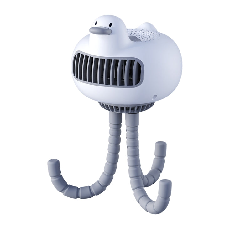 WT-E20 Stroller Fan USB Mute Portable Octopus High Air Volume Mini Fan, Style:, Shake Head Type (White), Shake Head Type (Yellow), Ordinary Type (White), Ordinary Type (Yellow)