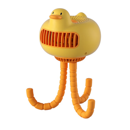 WT-E20 Stroller Fan USB Mute Portable Octopus High Air Volume Mini Fan, Style:, Shake Head Type (White), Shake Head Type (Yellow), Ordinary Type (White), Ordinary Type (Yellow)