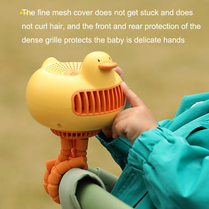 WT-E20 Stroller Fan USB Mute Portable Octopus High Air Volume Mini Fan, Style:, Shake Head Type (White), Shake Head Type (Yellow), Ordinary Type (White), Ordinary Type (Yellow)