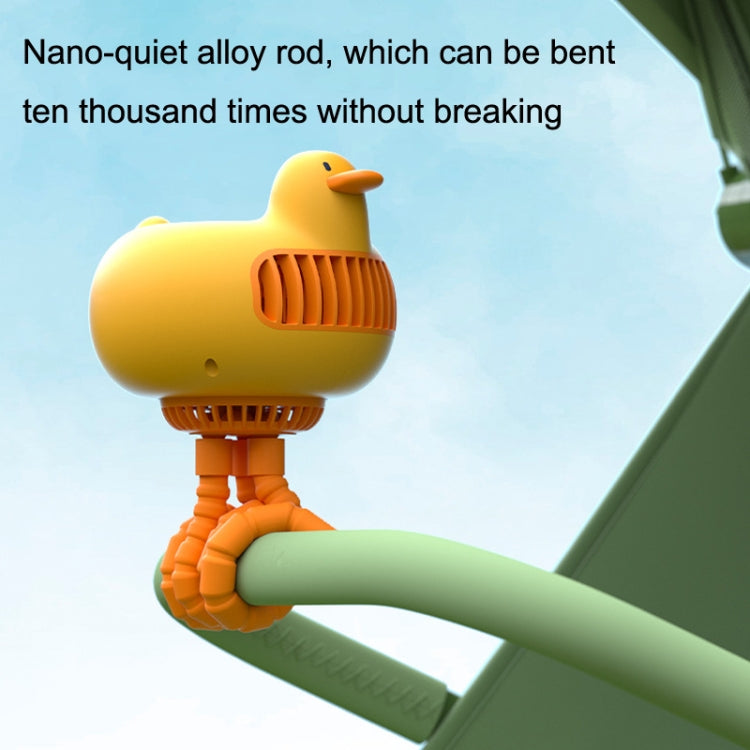 WT-E20 Stroller Fan USB Mute Portable Octopus High Air Volume Mini Fan, Style:, Shake Head Type (White), Shake Head Type (Yellow), Ordinary Type (White), Ordinary Type (Yellow)