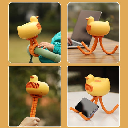 WT-E20 Stroller Fan USB Mute Portable Octopus High Air Volume Mini Fan, Style:, Shake Head Type (White), Shake Head Type (Yellow), Ordinary Type (White), Ordinary Type (Yellow)