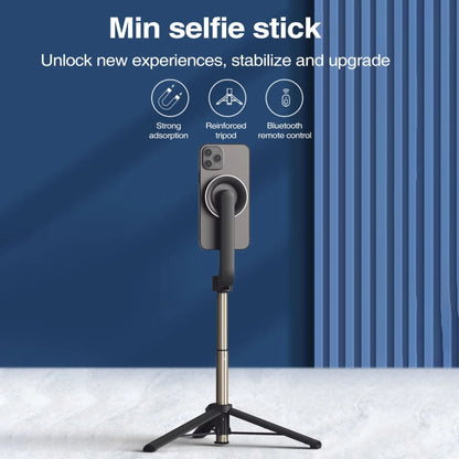 Magnetic Selfie Stick Tripod Handheld Stabilizer Rod With Remote Controller, WS-22005 White, WS-22005 Black