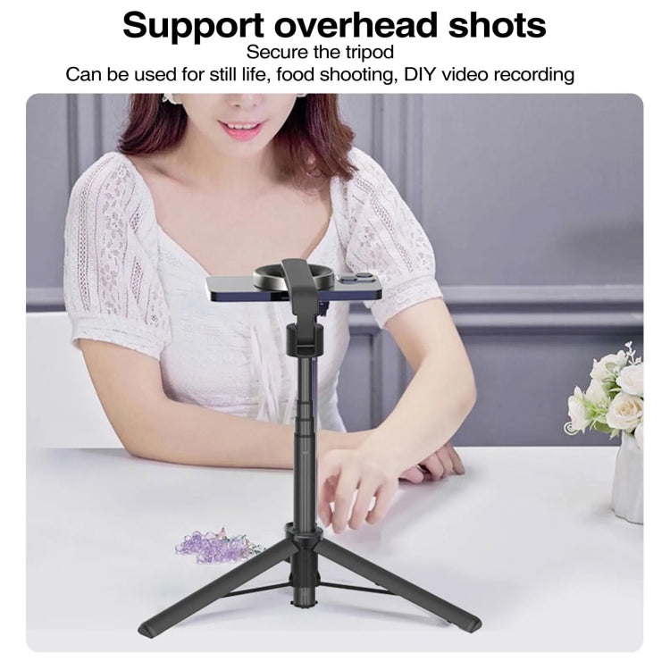 Magnetic Selfie Stick Tripod Handheld Stabilizer Rod With Remote Controller, WS-22005 White, WS-22005 Black