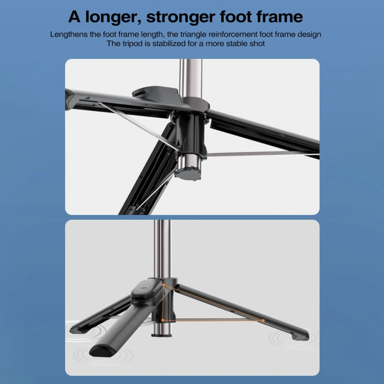 Magnetic Selfie Stick Tripod Handheld Stabilizer Rod With Remote Controller, WS-22005 White, WS-22005 Black