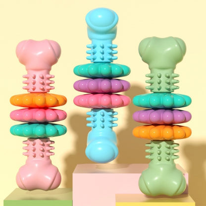 BG5056 TPR Pet Chewing Toys Bone Shape Dog Teething Stick, BG5056 (Blue), BG5056 (Pink), BG5056 ( Green)