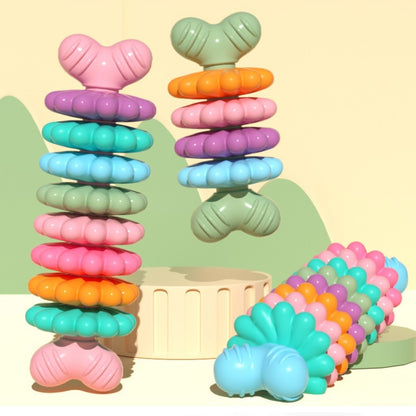 BG5051 Pet Chew Toys Bone Shape Dog Teething Sticky, 8 Petals, 4 Petals