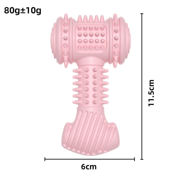 BG5045 TPR Pet Chewing Toys Hammer Shape Dog Teething Stick, Hammer Shape(Green), Hammer Shape(Blue), Hammer Shape(Pink)