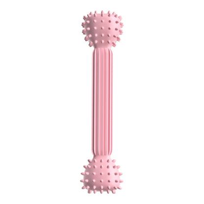 TPR Teething Stick Dog Toy Barbell Shape Pet Chewing Teeth Cleaning Stick