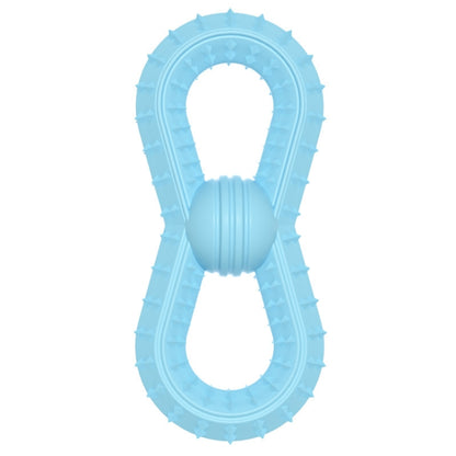 BG5039 Number 8 Shape Dog Teething Stick TPR Pet Chewing Toy Ball