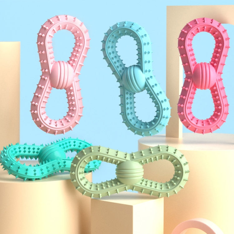 BG5039 Number 8 Shape Dog Teething Stick TPR Pet Chewing Toy Ball