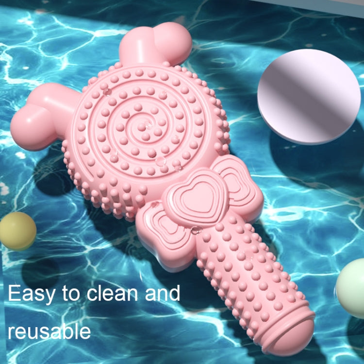 Lollipop Shape Dog Teething Stick TPR Bite Resistant Pet Toys, Lollipop Shape(Blue), Lollipop Shape(Pink), Lollipop Shape(Green)