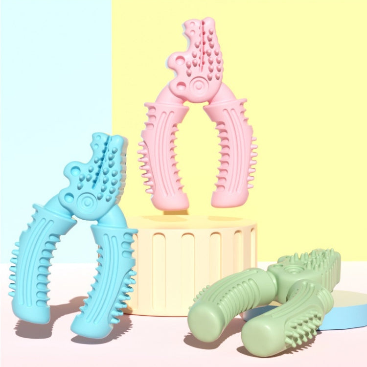 BG5058 Pet Chew Toys Crocodile Pliers Shape Dog Teething Stick, Crocodile Pliers (Blue), Crocodile Pliers (Pink), Crocodile Pliers (Green)