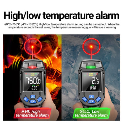 ANENG TH06 Oil Temperature High Precision Thermometer Laser Baking Infrared Water Thermometer, TH06 Orange, TH06 Black