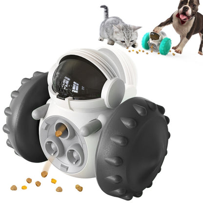 087DT Swing Car Pet Food Leaker Without Electric Tumbler Puzzle Balance Car Dog Toy, Black, Yellow, Green