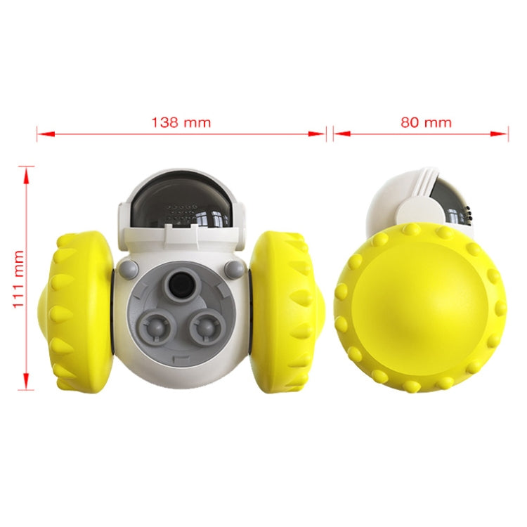 087DT Swing Car Pet Food Leaker Without Electric Tumbler Puzzle Balance Car Dog Toy, Black, Yellow, Green