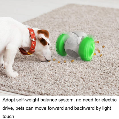 087DT Swing Car Pet Food Leaker Without Electric Tumbler Puzzle Balance Car Dog Toy, Black, Yellow, Green