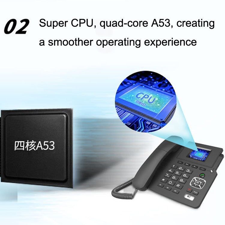 P03 4G+VOIP Dual Mode Wireless Fixed Line SIP Network Phone IP Enterprise Office Phone Wireless Landline, P03