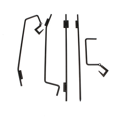 1.73m  Camping Light Pole Wrought Iron Storage Rack Folding Light Hanging Rack with Storage Bag, 173cm