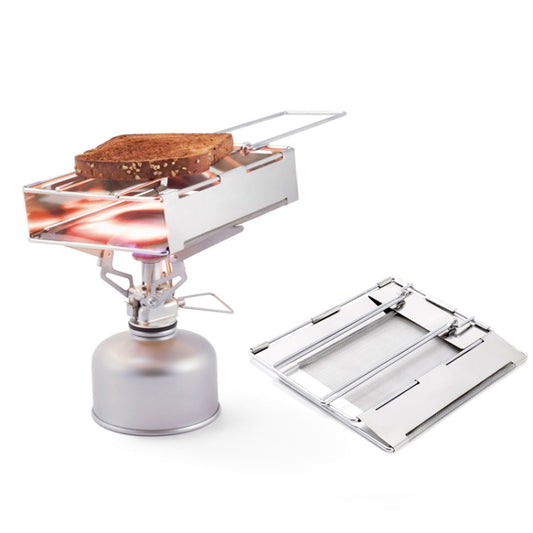 304 Stainless Steel Toaster Grill Toast Rack Foldable Sausage Rack Mini Stove, Toaster Grill