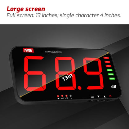Large Screen Wall-Mounted Noise Meter Decibel Detector, TA653A, TA654A